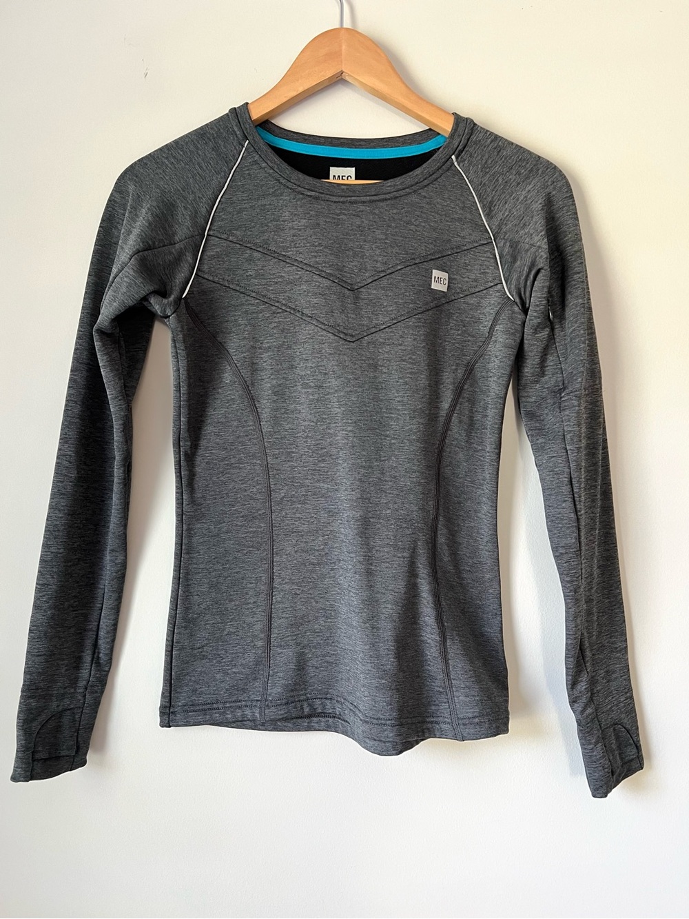 MEC T2 Midweight Grid Fleece Base Layer Top - Grey Heather - Women's XS